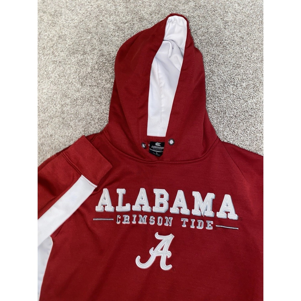 Colosseum Athletics Alabama Crimson Tide‎ Pullover Jacket Fleece Mens Large Red